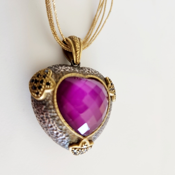 Alan K purple heart necklace 💜 - Picture 2 of 7